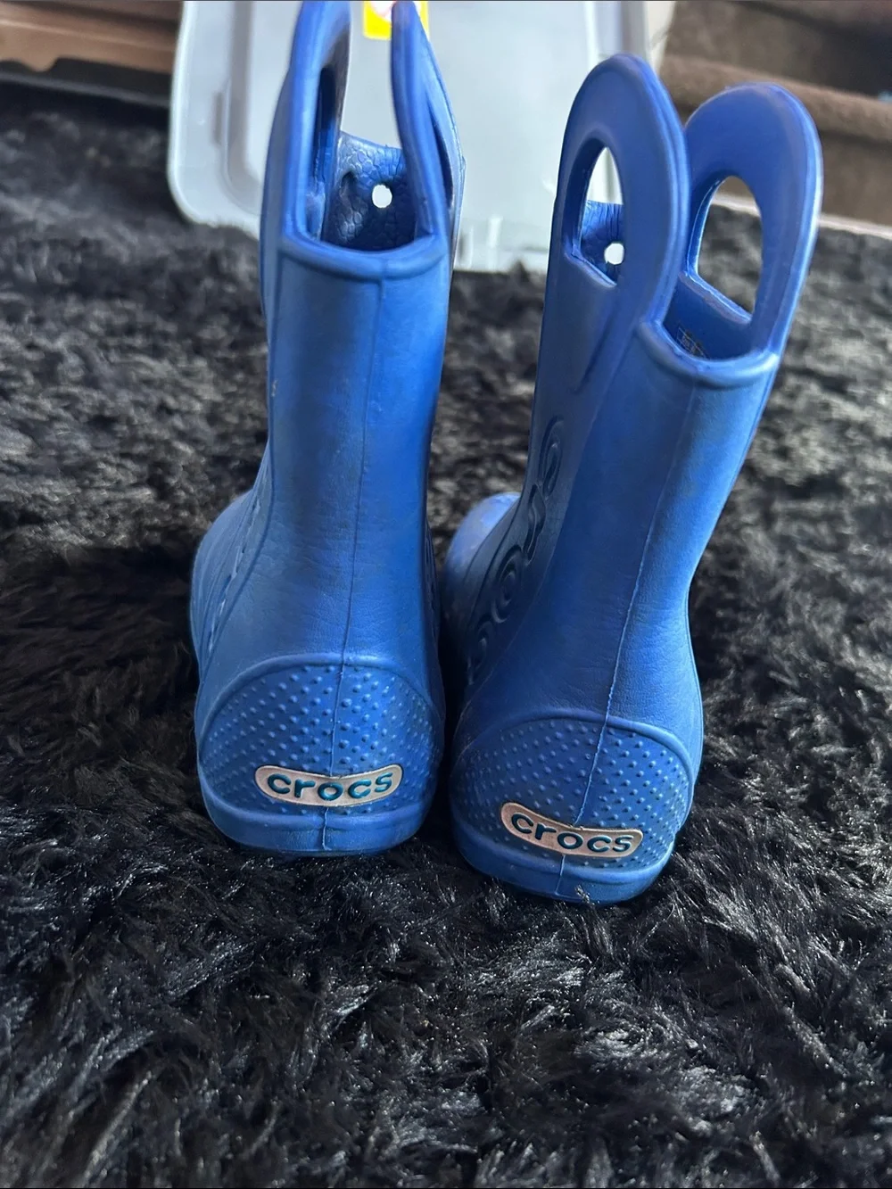 CROCS Kids' Royal Blue Pull-On Rain Boots